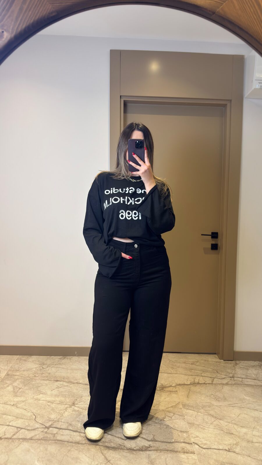 Iconic 1996 Oversize Tişört – Siyah