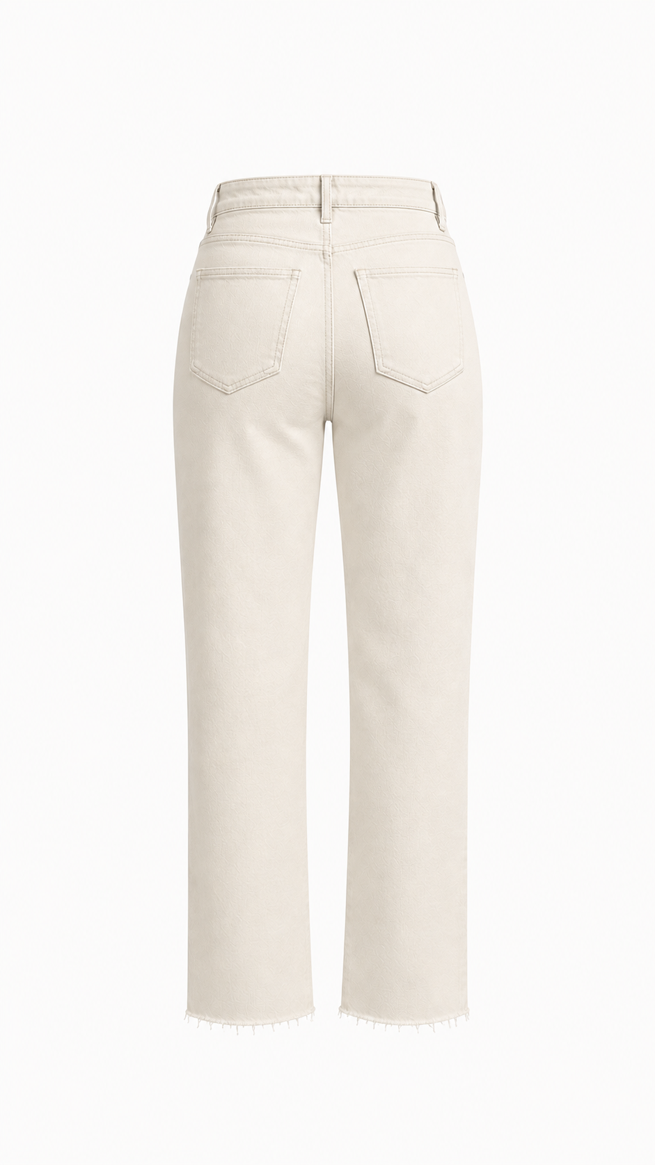 Kesik Paça Krem Jean