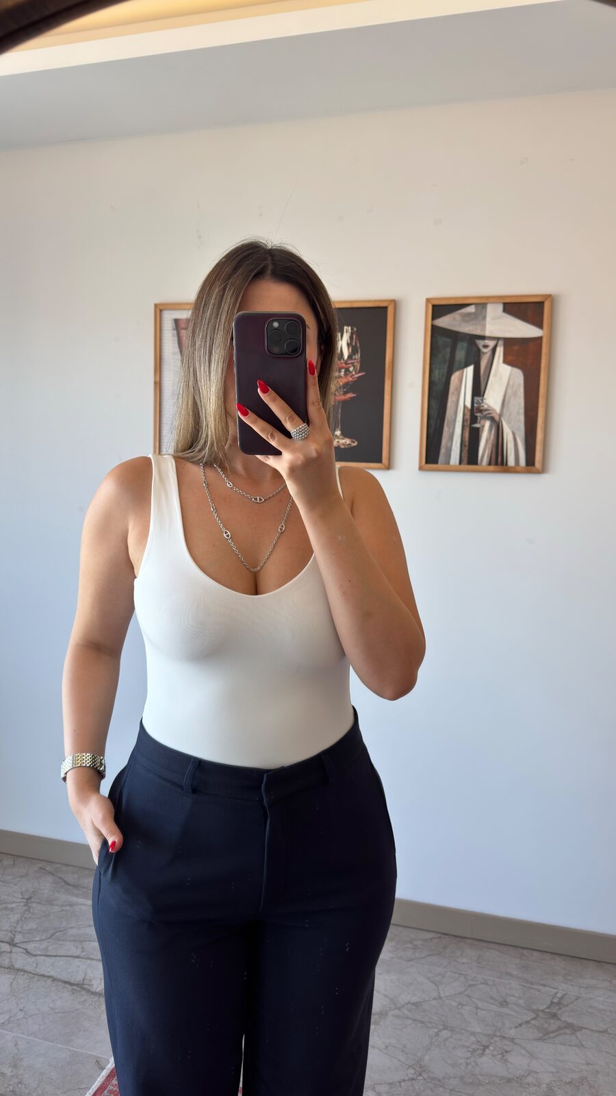 Lura Beyaz Bodysuit